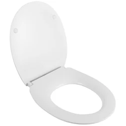 Abattant déclipsable avec frein de chute plastique thermodur NEO, blanc