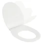 Abattant déclipsable avec frein de chute plastique thermodur NEO, blanc