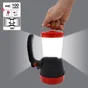 Projecteur rechargeable 340/100lm 345 mètres ip44 noir et rouge LEXMAN