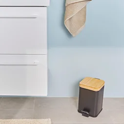 Poubelle de salle de bain 3 L noir SENSEA SCANDI