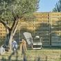 Panneau Bois Occultant Anna, L.180 X H.200 Cm, Naturel