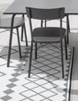 Tapis extérieur gris rectangulaire, l.160 x L.230 cm Cadix