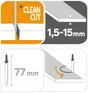 Lot De 2 Lames Pour Parquet Et Stratifié Dexter Coupe Franche 1.5-15 Mm
