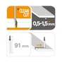 Lot De 2 Lames Inox Dexter Coupe Droite 0.5-1.5 Mm