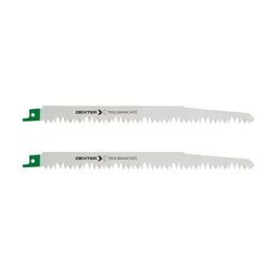 Lot De 2 Lames Bois Coupe Droite 190 Mm Dexter Pour Scie Sabre