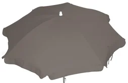 Parasol droit Feria taupe rond, L.200 x l.200 cm