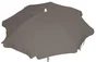 Parasol droit Feria taupe rond, L.200 x l.200 cm