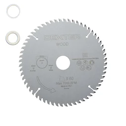 Lame De Scie Circulaire Pour Bois Dur Dexter Coupe Fine 190 X 30 Mm