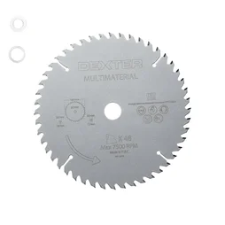 Lame De Scie Circulaire Pour Aluminium Et Bois Dexter 185 X 20 Mm