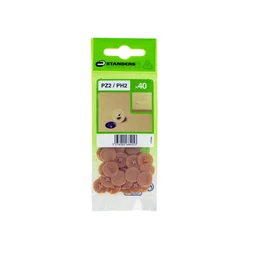 Cache-Vis Plastique Marron Standers, Diam.4.5 Mm