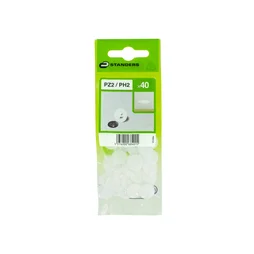 Lot De 40 Cache-Vis Plastique Blanc Standers
