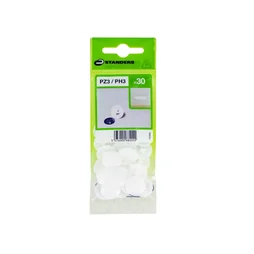 Cache-Vis Plastique Blanc Standers, Diam.6 Mm