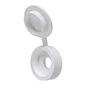 Lot De 10 Cache-Vis Plastique Blanc Standers
