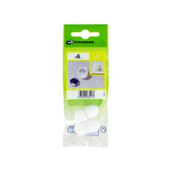Lot De 4 Cache-Vis Plastique Blanc Standers