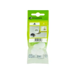Lot De 4 Cache-Vis Plastique Blanc Standers