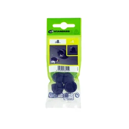 Lot De 4 Cache-Vis Plastique Noir Standers