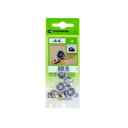 Cache-Vis Laiton Or Standers, Diam.15 Mm