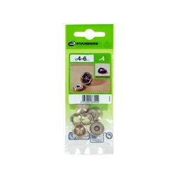 Cache-Vis Laiton Or Standers, Diam.15 Mm