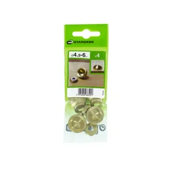 Lot De 4 Cache-Vis Laiton Or Standers
