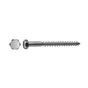 Lot de 50 vis acier tête 6 pans, STANDERS, diam. 6 mm X L.50 mm