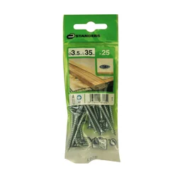 Lot De 25 Vis Acier Tête Fraisée Standers, Diam.3.5 Mm X L.35 Mm