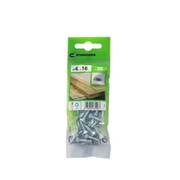 Lot de 35 vis acier tête fraisée, STARDERS, diam. 4 mm x L.16 mm