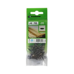 Lot De 20 Vis Acier Tête Fraisée Standers, Diam.4 Mm X L.16 Mm