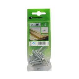 Lot De 15 Vis Acier Tête Fraisée Standers, Diam.4 Mm X L.25 Mm