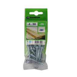 Lot De 25 Vis Acier Tête Fraisée Standers, Diam.4 Mm X L.30 Mm
