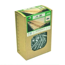 Lot De 250 Vis Acier Tête Fraisée Standers, Diam.4 Mm X L.30 Mm