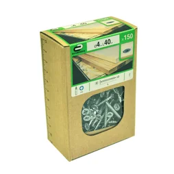 Lot De 150 Vis Acier Tête Fraisée Standers, Diam.4 Mm X L.40 Mm