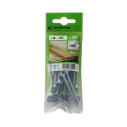 Lot De 20 Vis Acier Tête Fraisée Standers, Diam.4 Mm X L.45 Mm