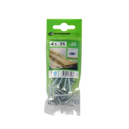 Lot De 25 Vis Acier Tête Fraisée Standers, Diam.4.5 Mm X L.25 Mm