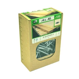 Lot De 150 Vis Acier Tête Fraisée Standers, Diam.4.5 Mm X L.40 Mm