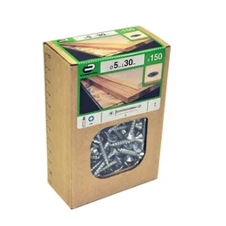 Lot De 150 Vis Acier Tête Fraisée Standers, Diam.5 Mm X L.30 Mm