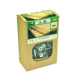 Lot De 120 Vis Acier Tête Fraisée Standers, Diam.5 Mm X L.40 Mm