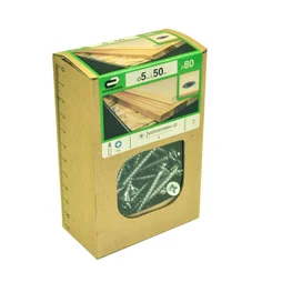 Lot De 80 Vis Acier Tête Fraisée Standers, Diam.5 Mm X L.50 Mm