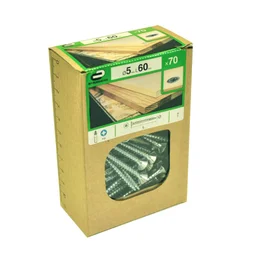 Lot De 70 Vis Acier Tête Fraisée Standers, Diam.5 Mm X L.60 Mm