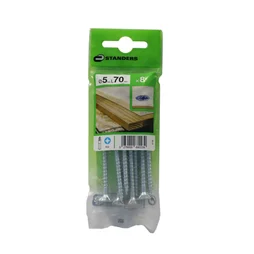 Lot De 8 Vis Acier Tête Fraisée Standers, Diam.5 Mm X L.70 Mm