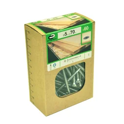 Lot De 60 Vis Acier Tête Fraisée Standers, Diam.5 Mm X L.70 Mm
