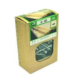 Lot De 50 Vis Acier Tête Fraisée Standers, Diam.5 Mm X L.80 Mm
