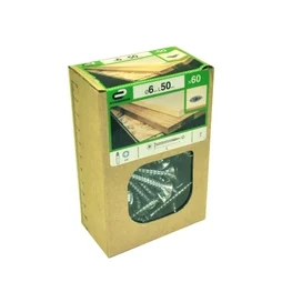 Lot De 60 Vis Acier Tête Fraisée Standers, Diam.6 Mm X L.50 Mm