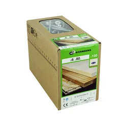Lot De 150 Vis Acier Tête Fraisée Standers, Diam.6 Mm X L.80 Mm