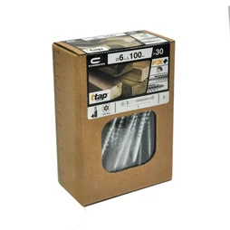 Lot De 30 Vis Acier Tête Fraisée Standers, Diam.6 Mm X L.100 Mm