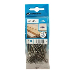 Lot De 35 Vis Inox Tête Fraisée Standers, Diam.3 Mm X L.25 Mm