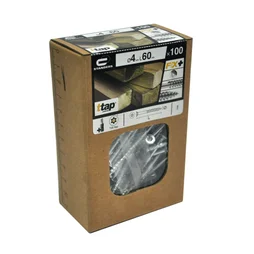 Lot De 100 Vis Acier Tête Fraisée Standers, Diam.4 Mm X L.60 Mm