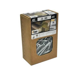 Lot De 80 Vis Acier Tête Fraisée Standers, Diam.5 Mm X L.50 Mm