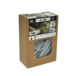 Lot De 70 Vis Acier Tête Fraisée Standers, Diam.5 Mm X L.60 Mm