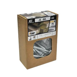 Lot De 50 Vis Acier Tête Fraisée Standers, Diam.6 Mm X L.60 Mm