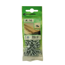 Lot De 35 Vis Acier Tête Ronde Standers, Diam.4 Mm X L.16 Mm
